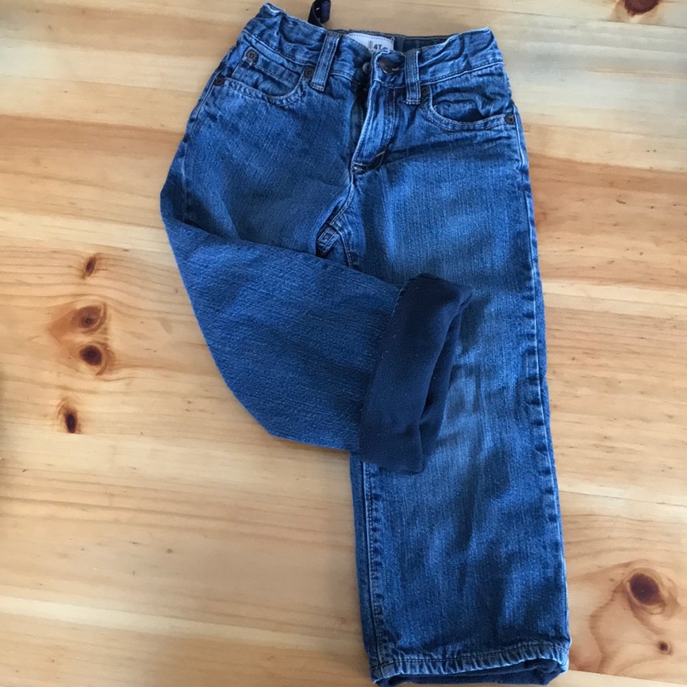 Old Navy jeans w/fleece lining. Boys 4T